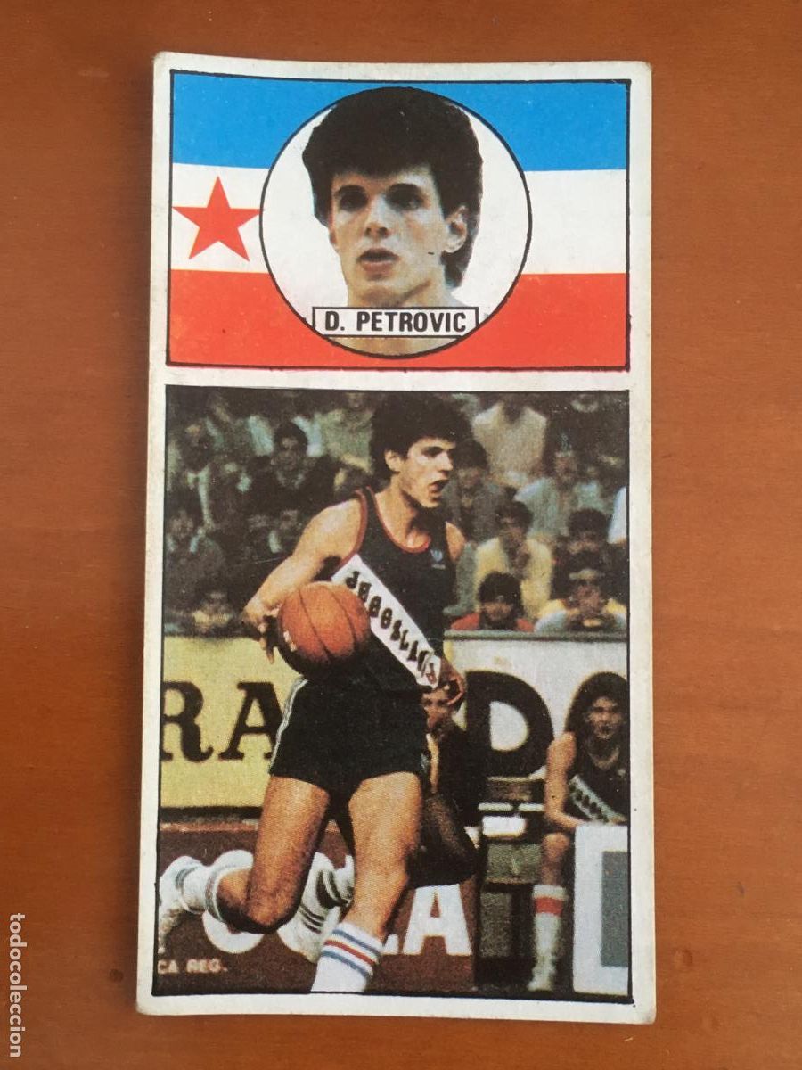 Coleccionismo deportivo: drazen petrovic yugoslavia cromo n&ordm; 141 baloncesto 1986 1987 merchante nunca pegado muy buen estado