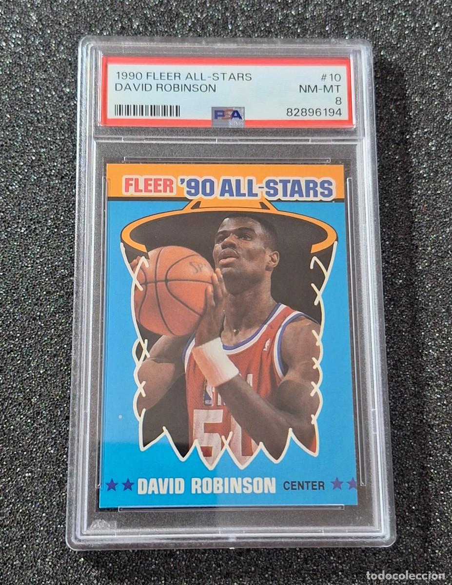 Coleccionismo deportivo: David Robinson San Antonio Spurs Fleer Basketball 1990 All-Stars PSA 8
