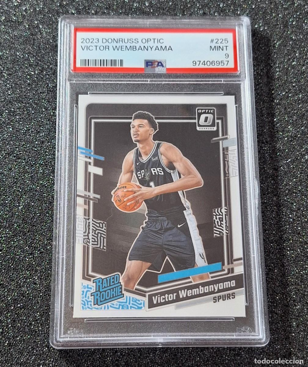 Coleccionismo deportivo: Victor Wembanyama San Antonio Spurs Panini Donruss Basketball Optic PSA 9 Rated Rookie RC