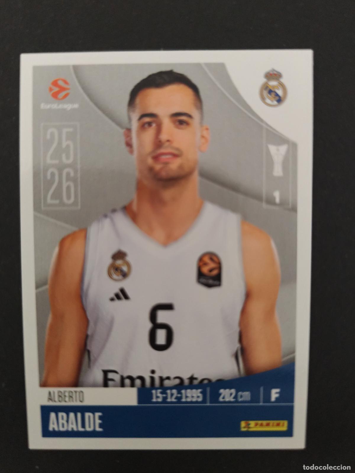 Coleccionismo deportivo: 324 ALBERTO ABALDE REAL MADRID EUROLEAGUE 2025 2026 25 26 BALONCESTO