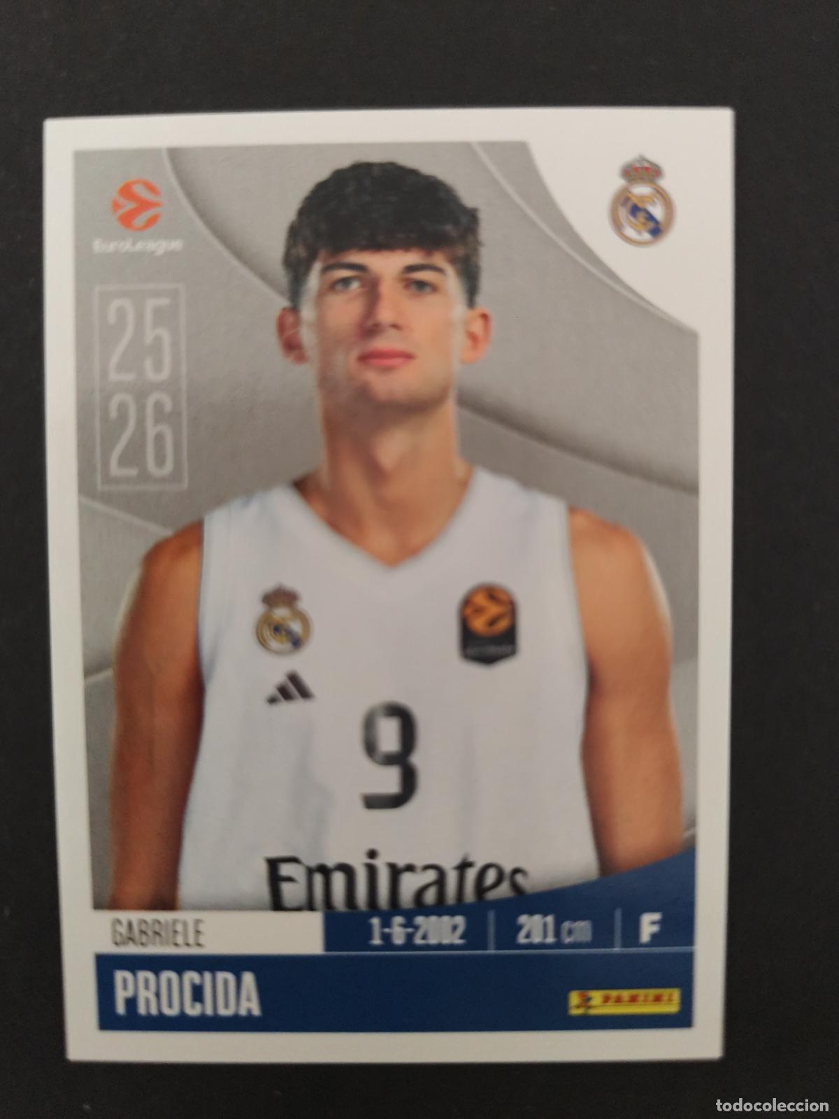 Coleccionismo deportivo: 325 GABRIELE PROCIDA REAL MADRID EUROLEAGUE 2025 2026 25 26 BALONCESTO