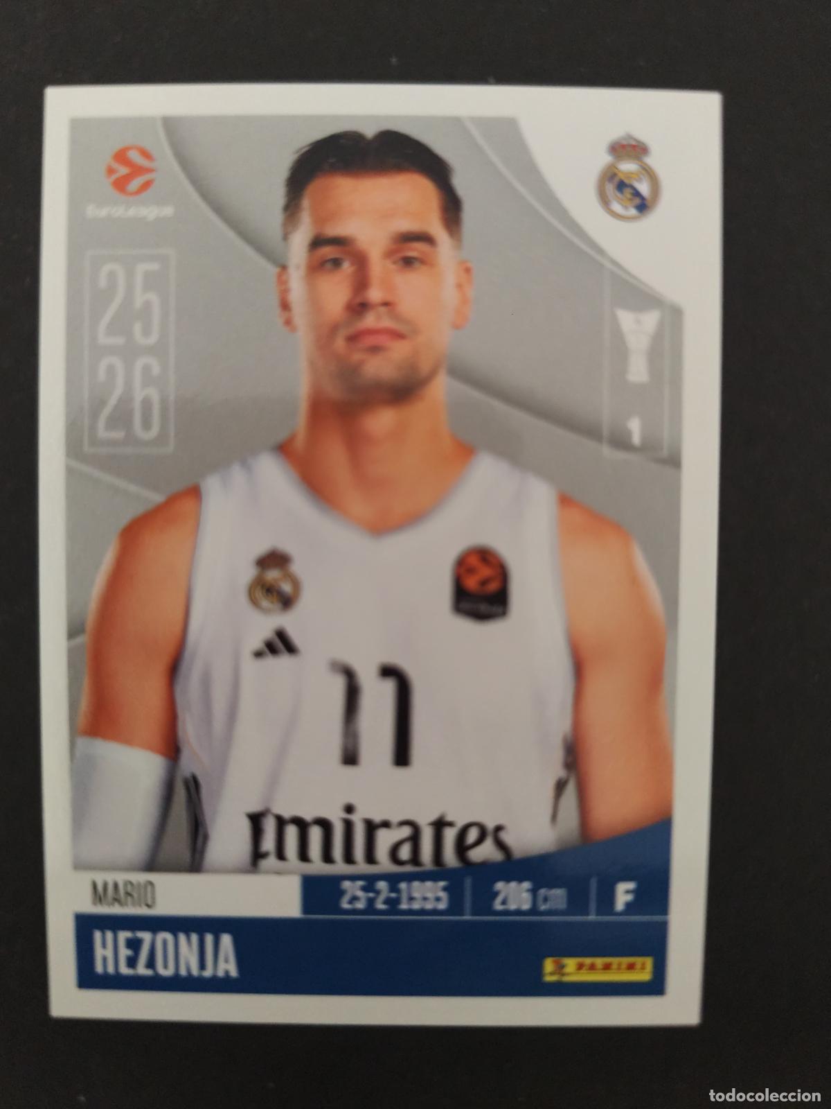 Coleccionismo deportivo: 326 MARIO HEZONJA REAL MADRID EUROLEAGUE 2025 2026 25 26 BALONCESTO
