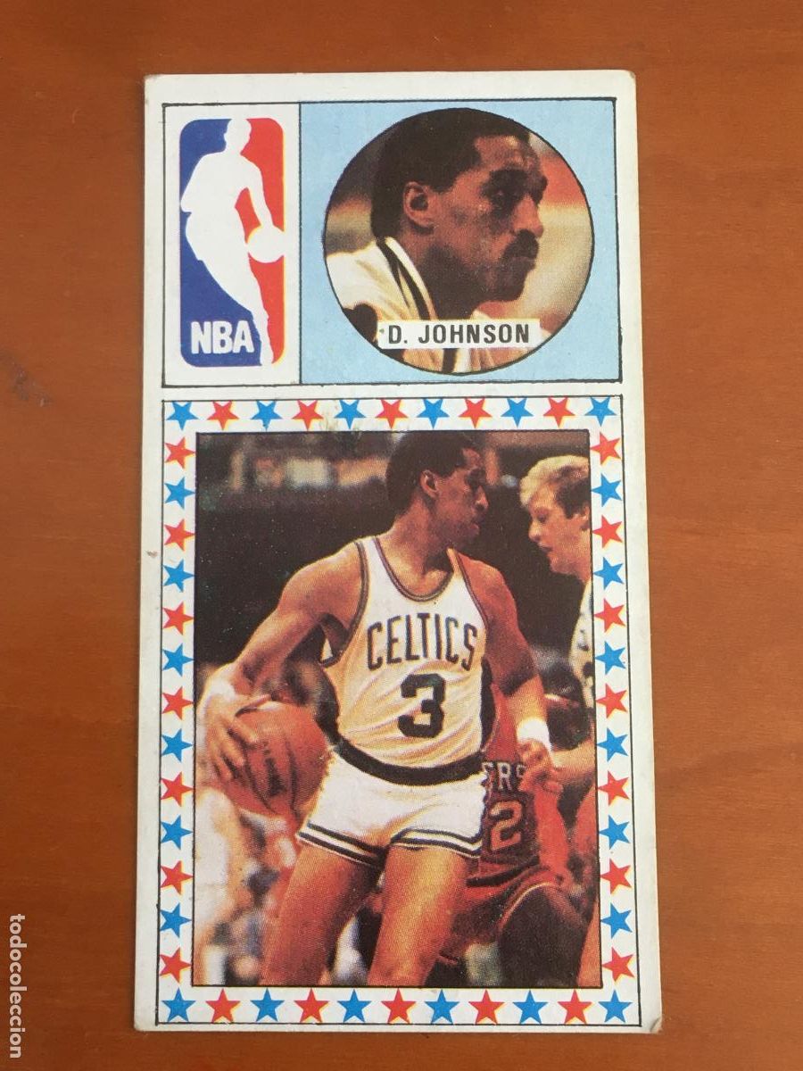 Coleccionismo deportivo: johnson boston celtics NBA cromo n&ordm; 172 baloncesto 1986 1987 merchante nunca pegado