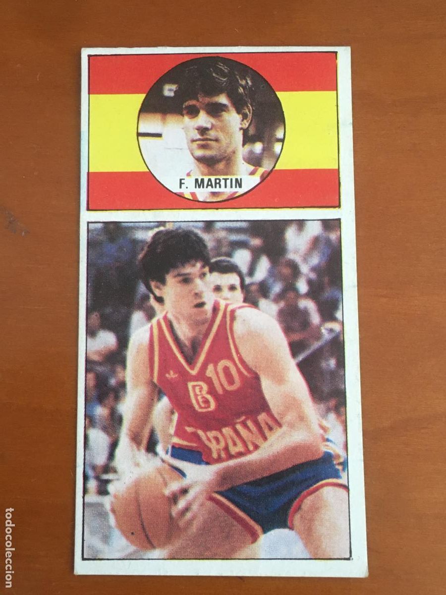 Coleccionismo deportivo: fernando martin espa&ntilde;a cromo n&ordm; 146 baloncesto 1986 1987 merchante nunca pegado