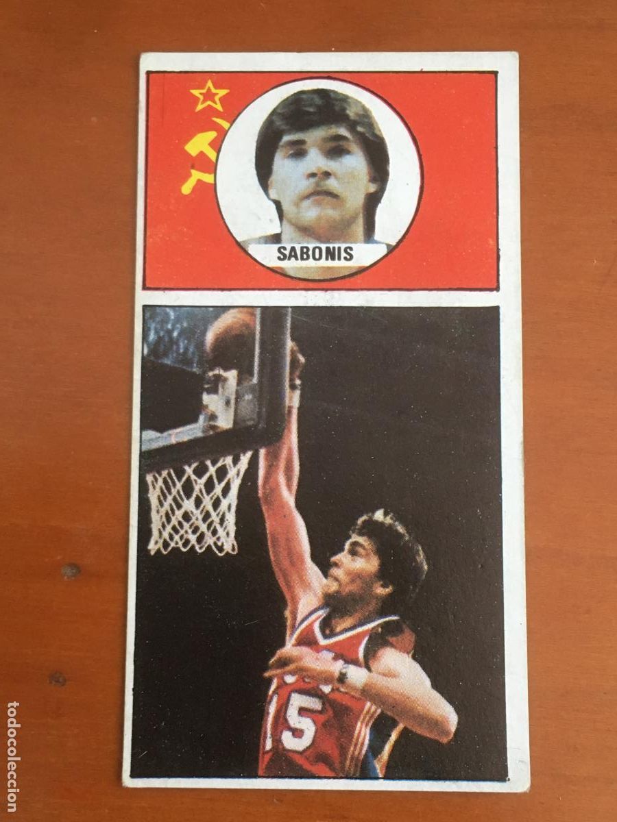 Coleccionismo deportivo: sabonis urss cromo n&ordm; 148 baloncesto 1986 1987 merchante nunca pegado