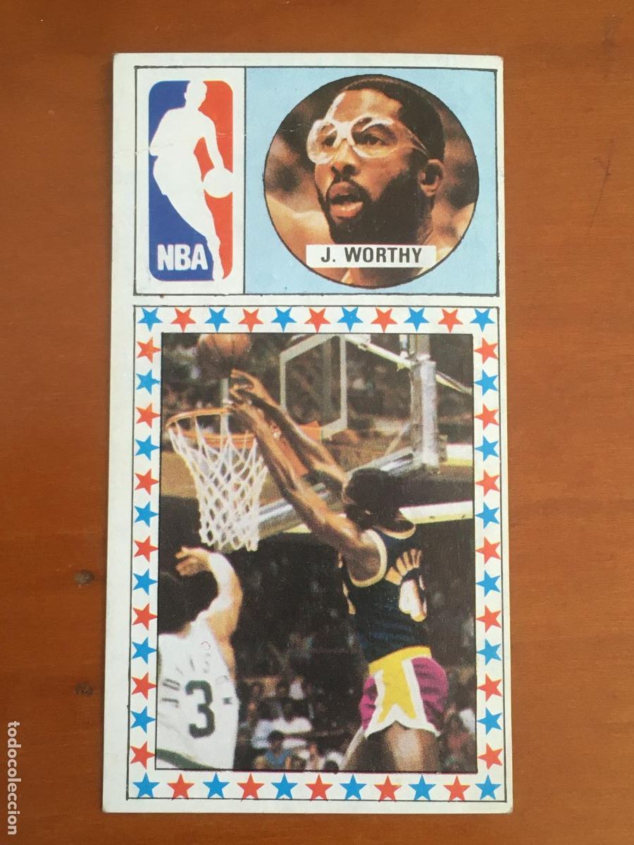 Coleccionismo deportivo: worthy los angeles lakers NBA cromo n&ordm; 169 baloncesto 1986 1987 merchante nunca pegado
