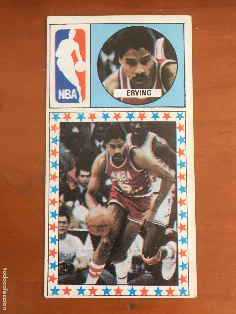 Coleccionismo deportivo: erving philadelphia 76ers NBA cromo n&ordm; 168 baloncesto 1986 1987 merchante nunca pegado