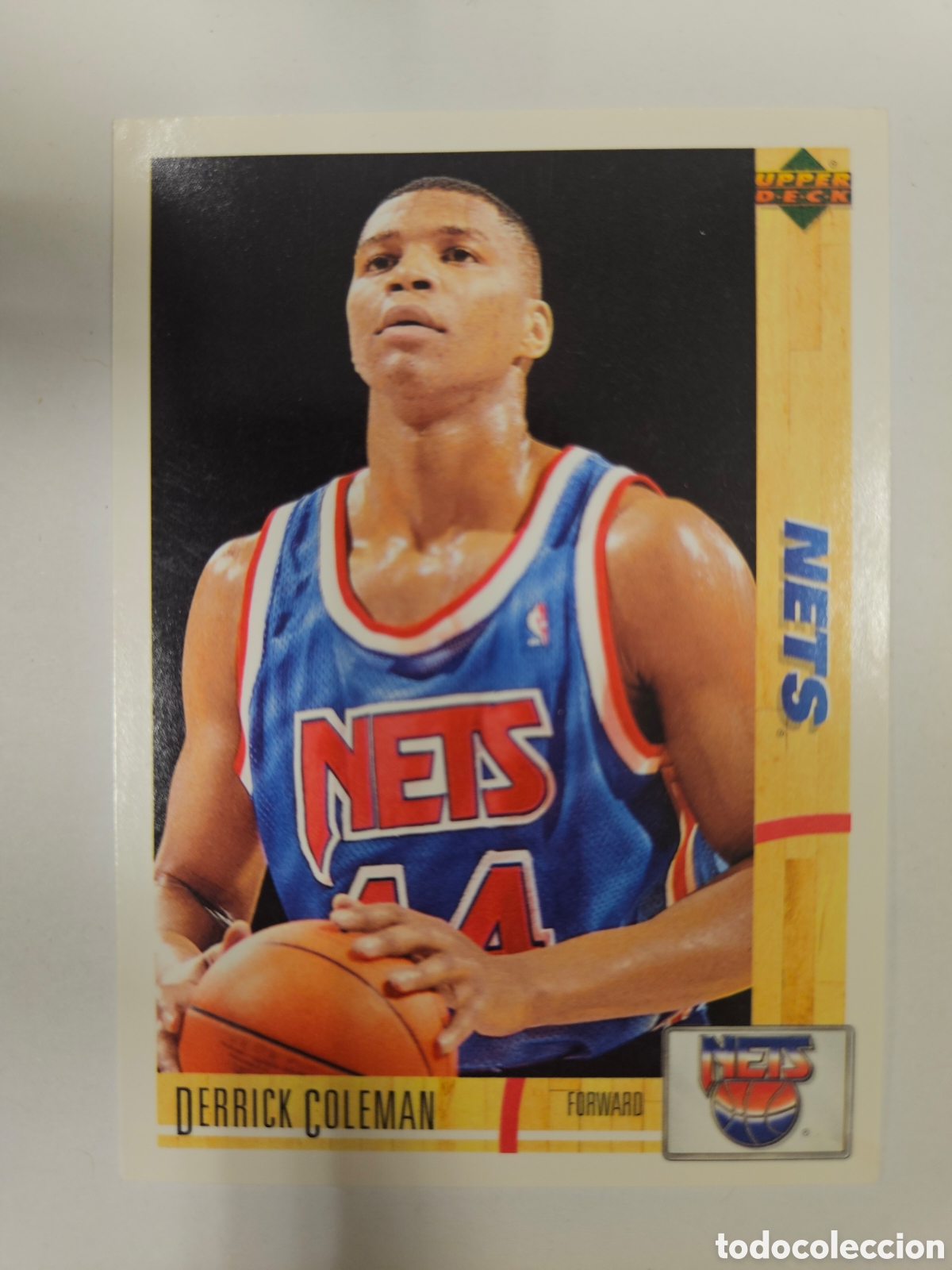 Coleccionismo deportivo: NBA UPPER DECK 91/92 CROMO FICHA N&ordm; 74 DERRICK COLEMAN - NETS