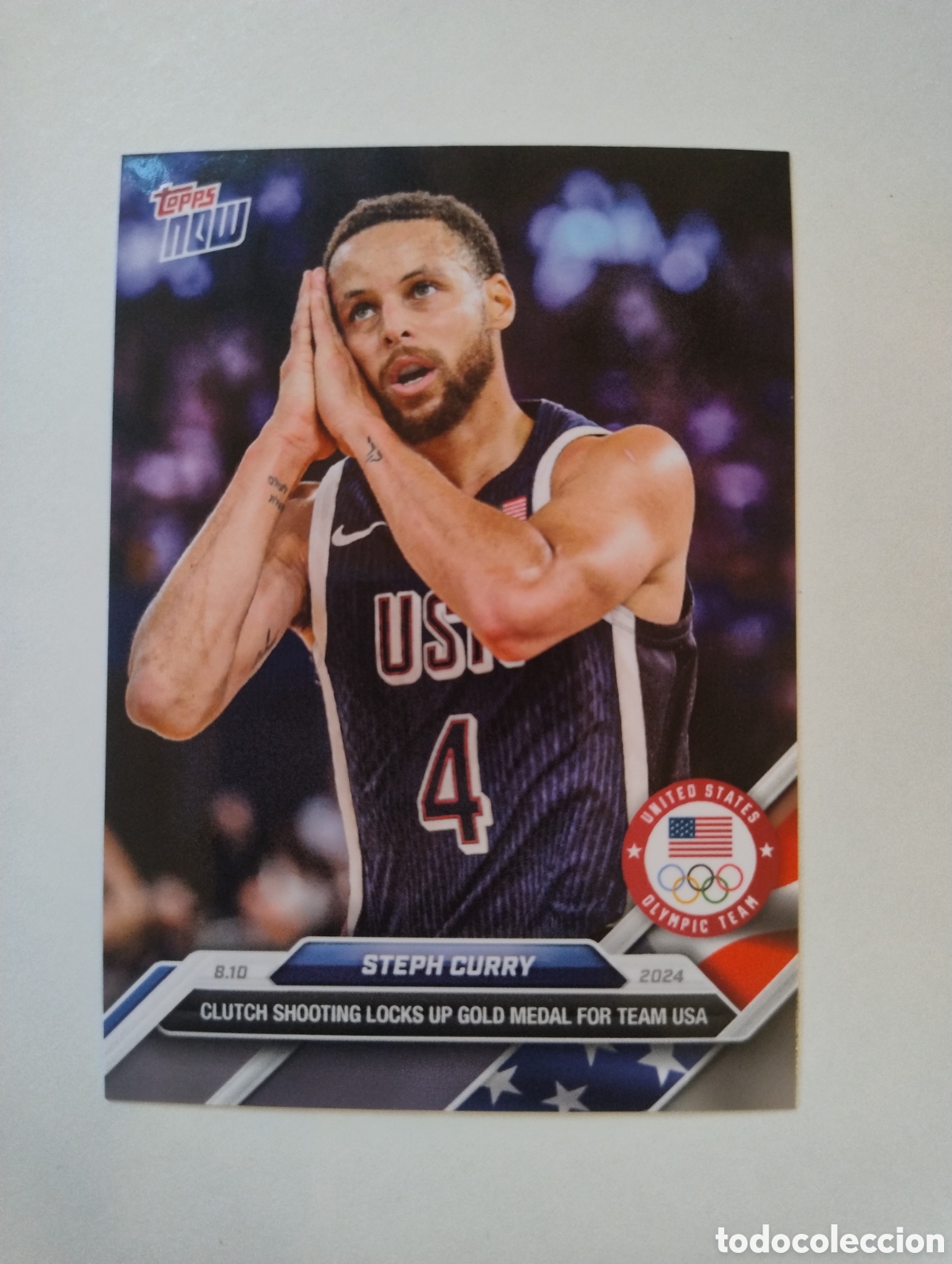Coleccionismo deportivo: 27 - Steph Curry - USA - Topps NOW Juegos Ol&iacute;mpicos 2024