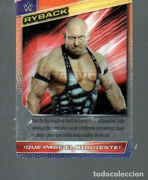 Coleccionismo deportivo: TARJETA DE PANINI W.W.E LUCHA LIBRE DE RYBACK N &ordm; 52 CROMOS DE PL&Aacute;STICO DEL A&Ntilde;O 2015