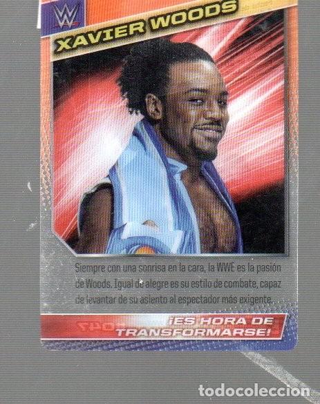 Coleccionismo deportivo: TARJETA DE PANINI W.W.E LUCHA LIBRE DE XAVIER WOODS N &ordm; 47 CROMOS DE PL&Aacute;STICO DEL A&Ntilde;O 2015