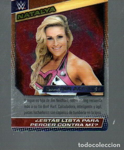 Coleccionismo deportivo: TARJETA DE PANINI W.W.E LUCHA LIBRE DE NATALYA N &ordm; 122 CROMOS DE PL&Aacute;STICO DEL A&Ntilde;O 2015