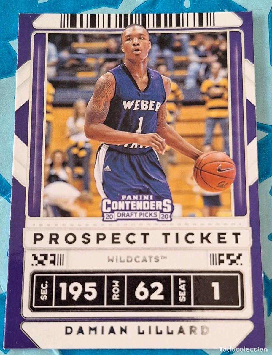 Coleccionismo deportivo: Damian Lillard Wildcats Panini Contenders Draft Picks Basketball Prospect Ticket