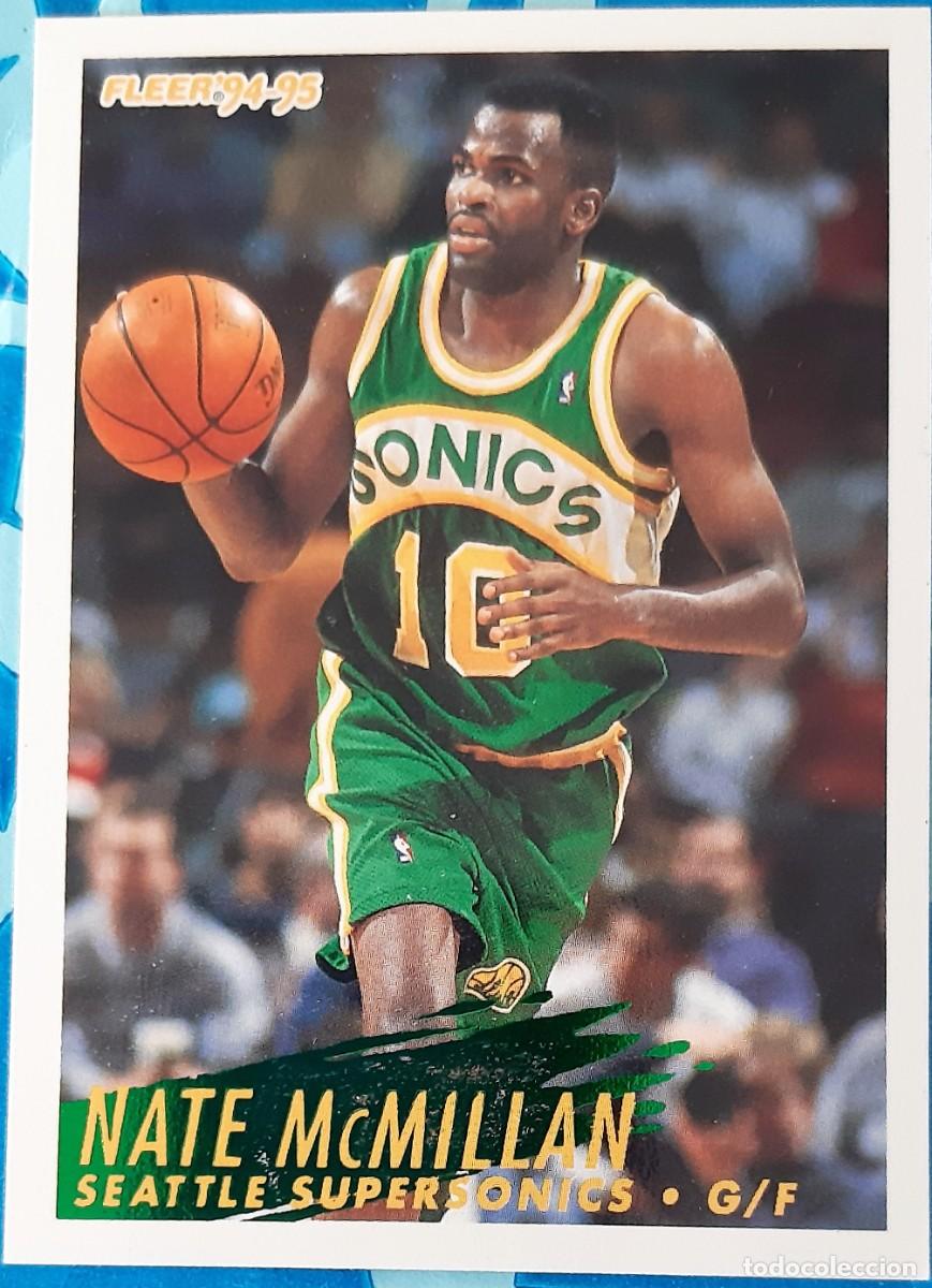 Coleccionismo deportivo: Nate McMillan Seattle Supersonics Fleer Basketball 1994-95