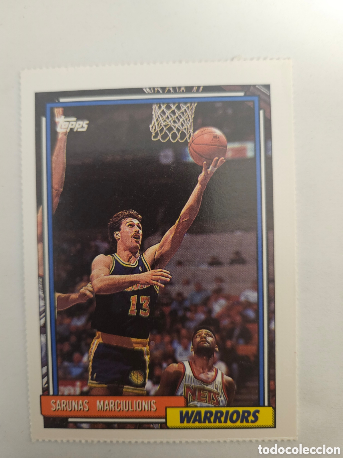 Coleccionismo deportivo: Topps Basketball 1992/93 #357 Sarunas Marciulionis Golden State Warriors NBA Card