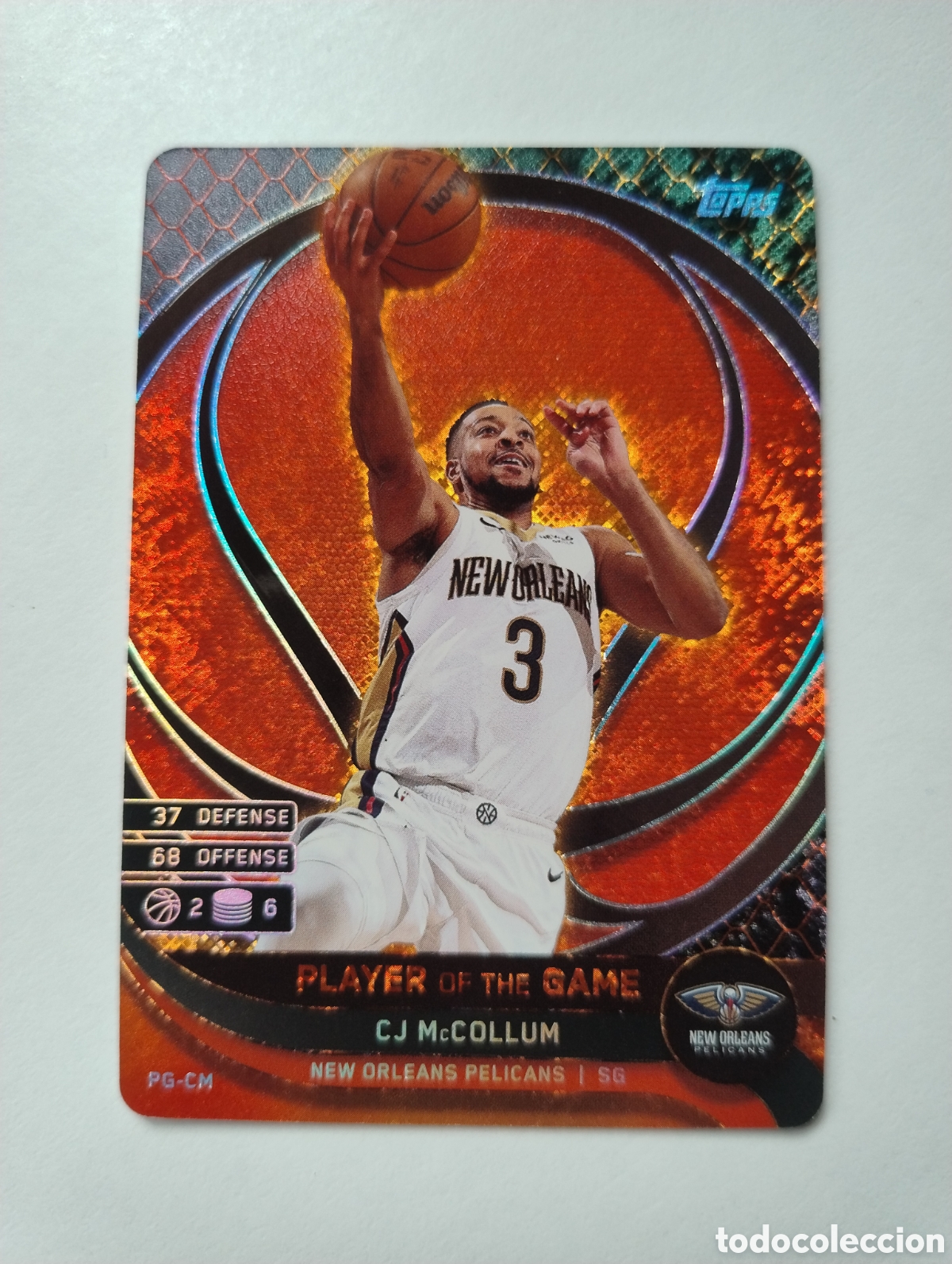 Coleccionismo deportivo: PG-CM - CJ McCollum - New Orleans Pelicans - Topps Match Attax NBA 2025 - 2026 Player of the Game