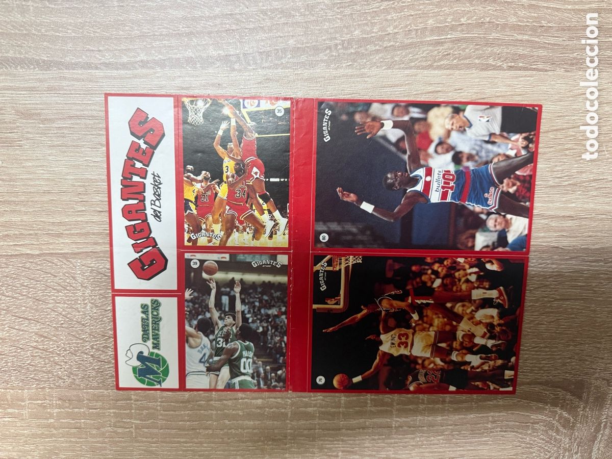 Coleccionismo deportivo: 1987 MICHAEL JORDAN N&ordm; 35 LAMINA COMPLETA GIGANTES NBA