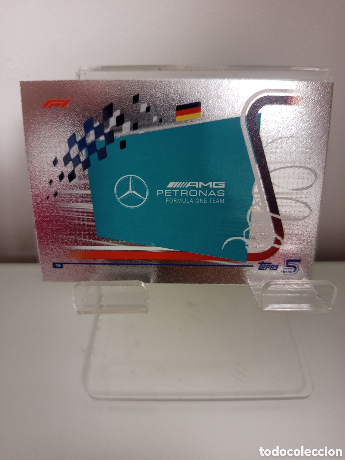 Coleccionismo deportivo: ❇️ CROMO CARD LOGO ESCUDER&Iacute;A AMG MERCEDES PETRONAS TURBO ATTAX 2024 TOPPS F1 FORMULA 1 24 ❇️