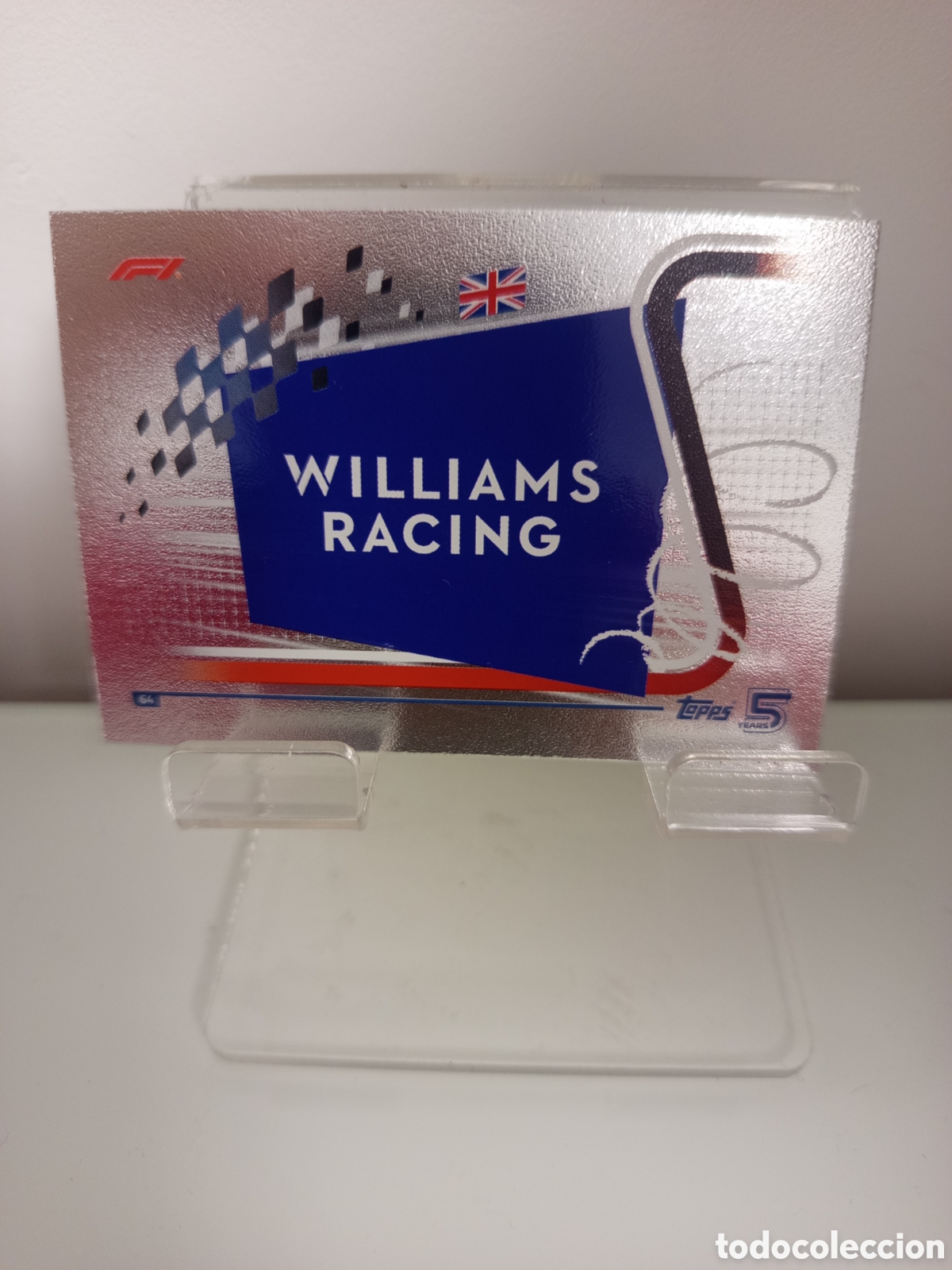 Coleccionismo deportivo: ❇️ CROMO CARD LOGO ESCUDER&Iacute;A WILLIAMS RACING 64 TURBO ATTAX 2024 TOPPS F1 FORMULA 1 24 ❇️