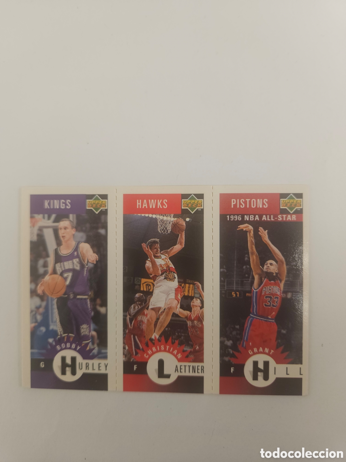 Coleccionismo deportivo: HURLEY LAETTNER GRANT HILL UPPER DECK BALONCESTO NBA 1996 CROMO 96