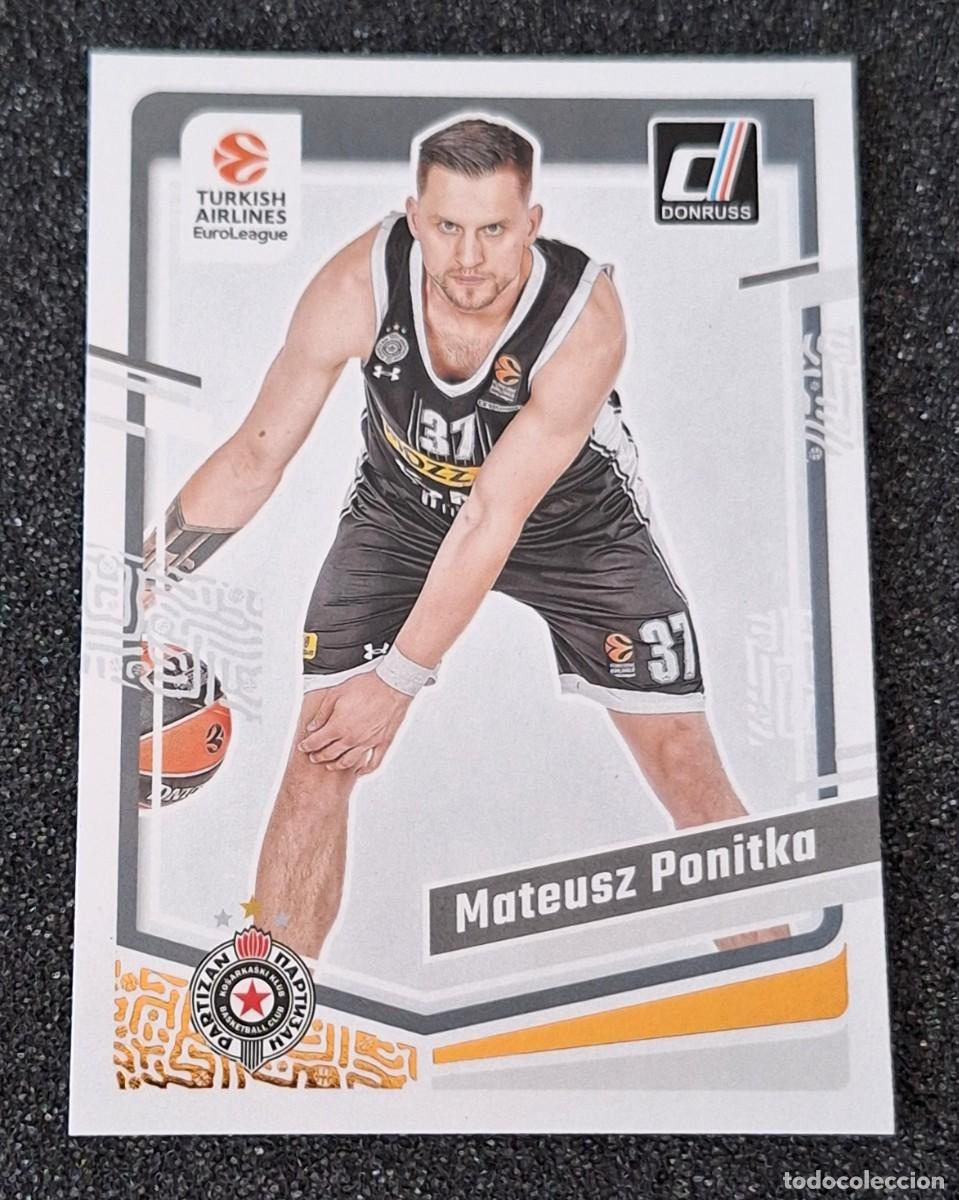 Coleccionismo deportivo: Mateusz Ponitka Partizan Panini Donruss Euroliga Basketball