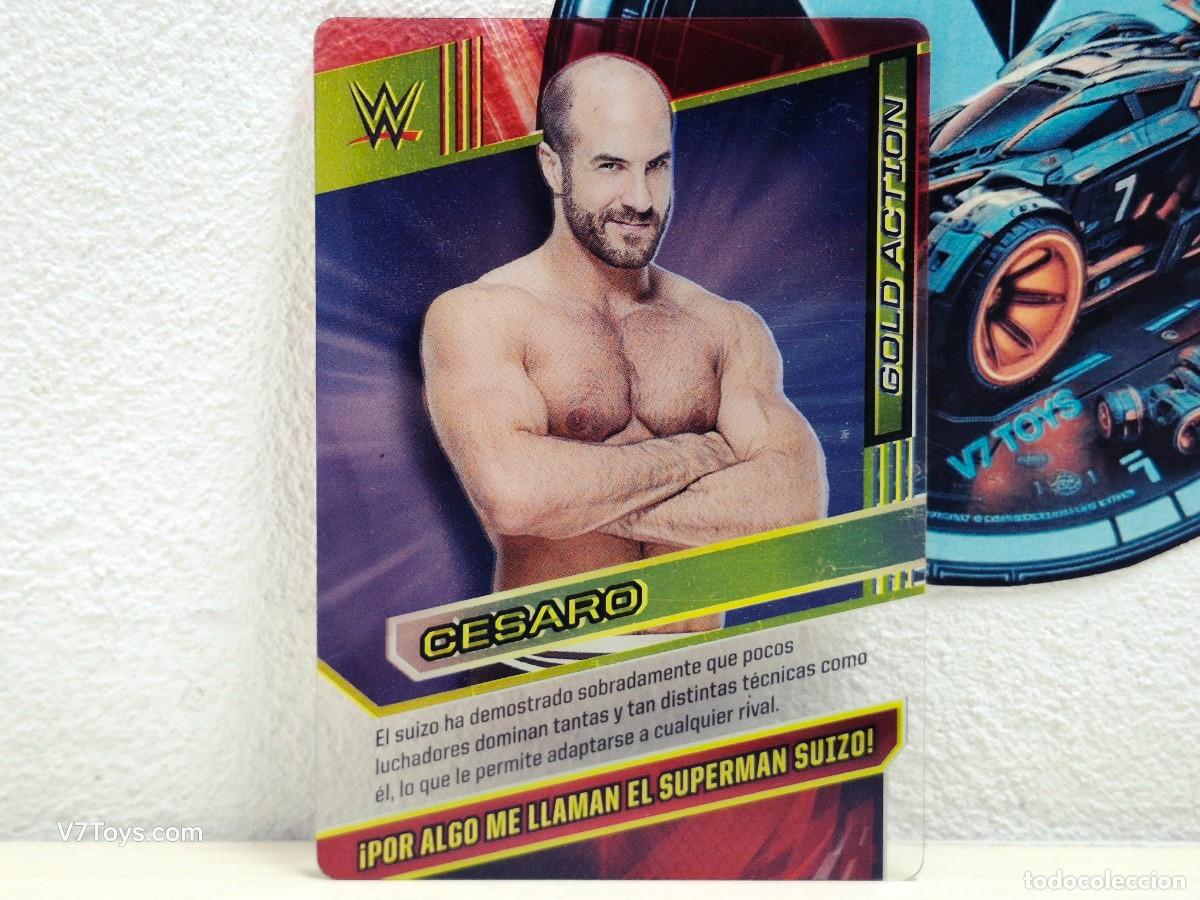 Coleccionismo deportivo: Carta Cesaro N&ordm; 042 WWE Panini 2016