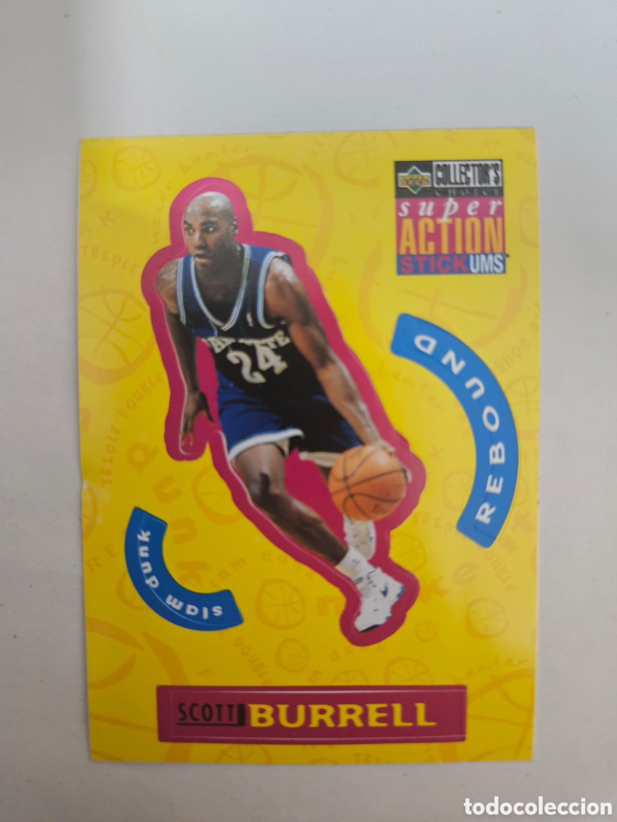 Coleccionismo deportivo: SCOTT BURRELL (CHARLOTTE HORNETS) - CROMO N&ordm; S3 - SUPER ACTION - NBA 96 - UPPER DECK - NUNCA PEGADO