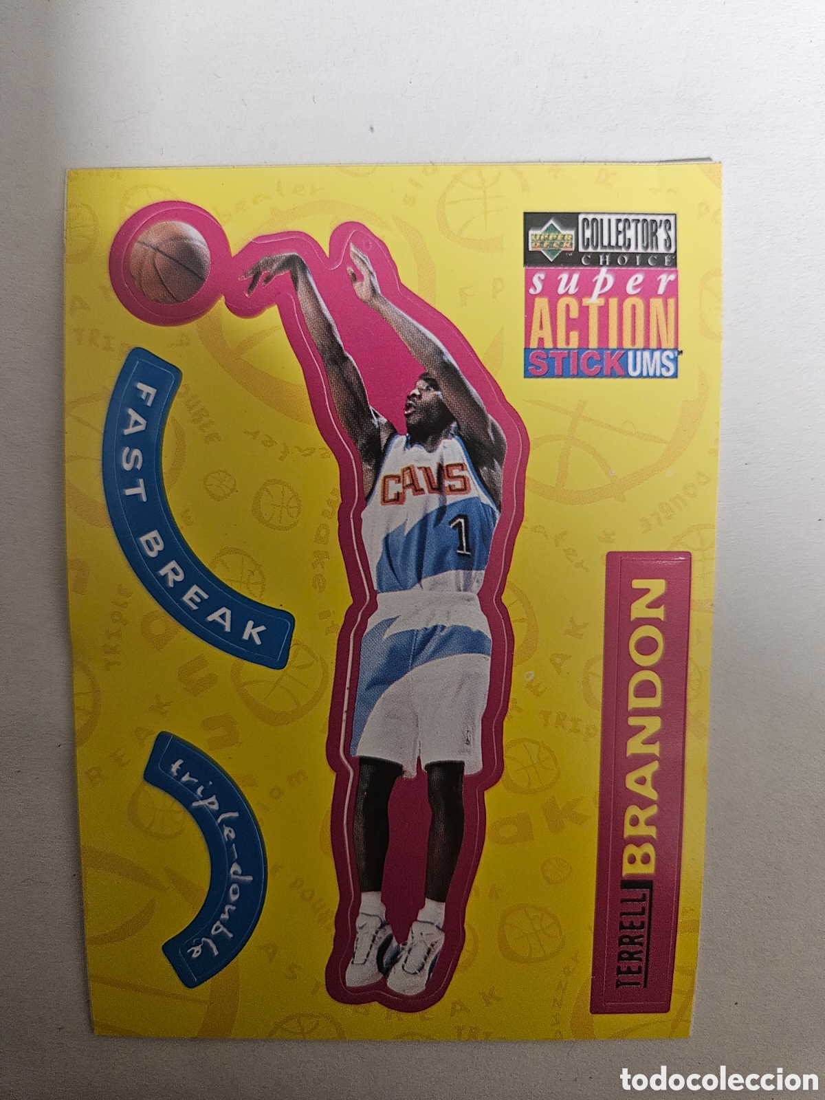 Coleccionismo deportivo: TERREL BRANDON (CAVS) - CROMO N&ordm; S5 - SUPER ACTION - NBA 96 - UPPER DECK - NUNCA PEGADO