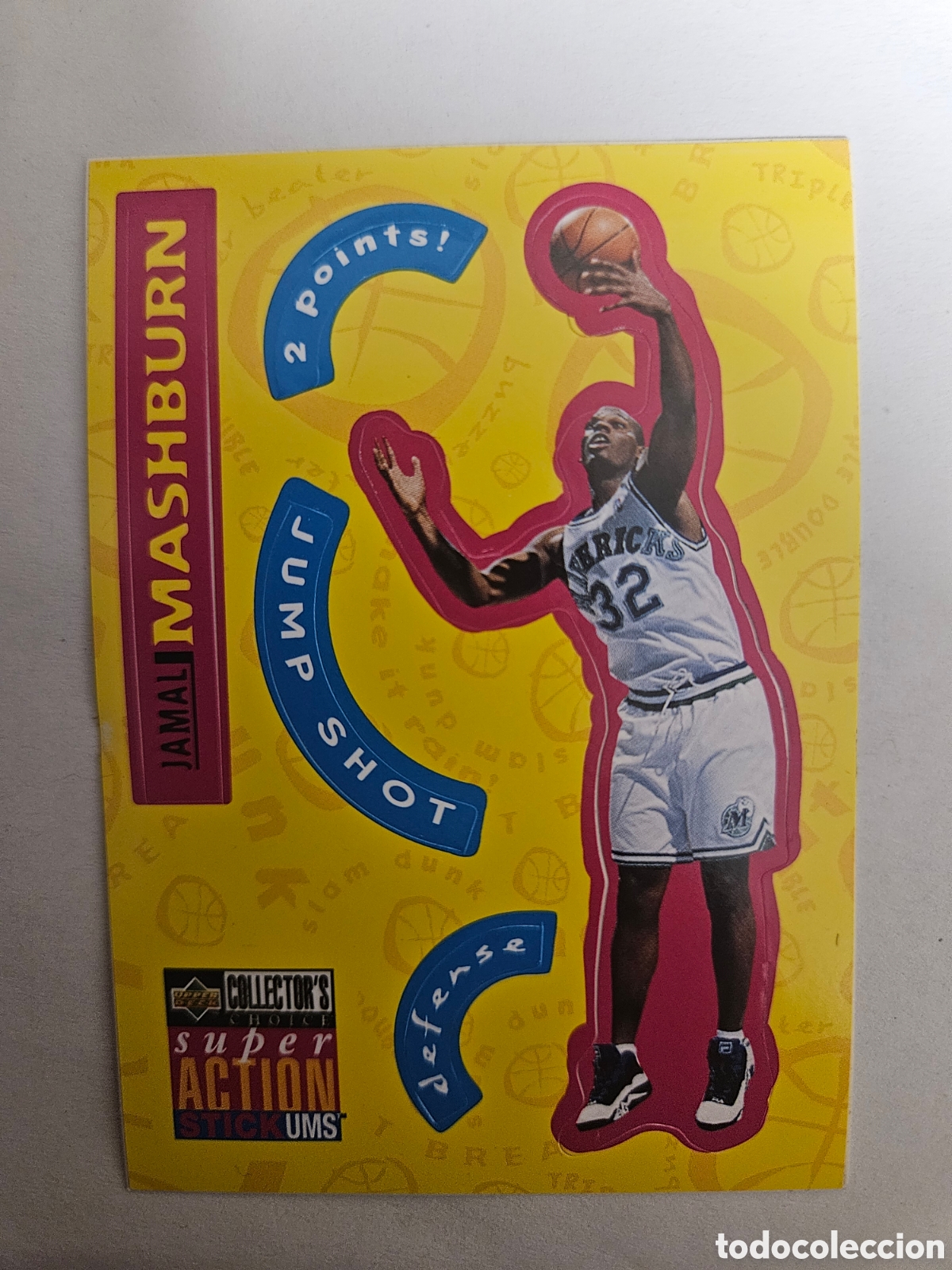 Coleccionismo deportivo: JAMAL MASHBURN (DALLAS MAVERICKS) - CROMO N&ordm; S6 - SUPER ACTION - NBA 96 - UPPER DECK - NUNCA PEGADO