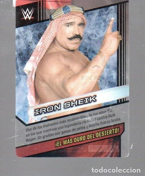 Coleccionismo deportivo: CROMO. FORTNITE - PANINI - LUCHA LIBRE N&ordm; 169 DE IRON SHEIK A&Ntilde;O 2016 PL&Aacute;STICO