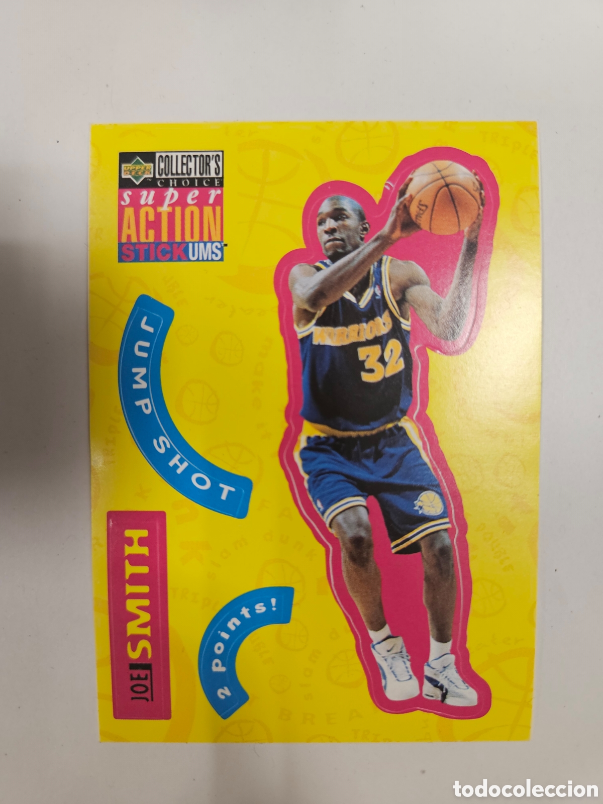 Coleccionismo deportivo: JOE SMITH (WARRIORS) - CROMO N&ordm; S9 - SUPER ACTION - NBA 1996 - UPPER DECK - NUNCA PEGADO.