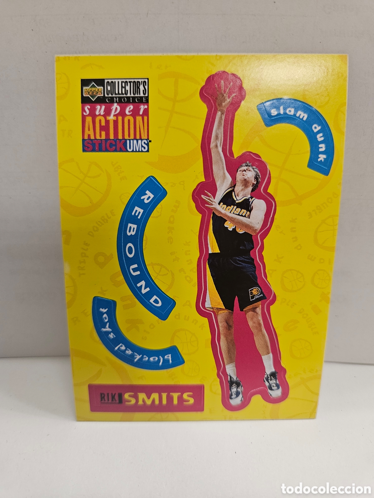 Colecionismo desportivo: RIK SMITS (PACERS) - CROMO N&ordm; S11 - SUPER ACTION - NBA 1996 - UPPER DECK - NUNCA PEGADO.