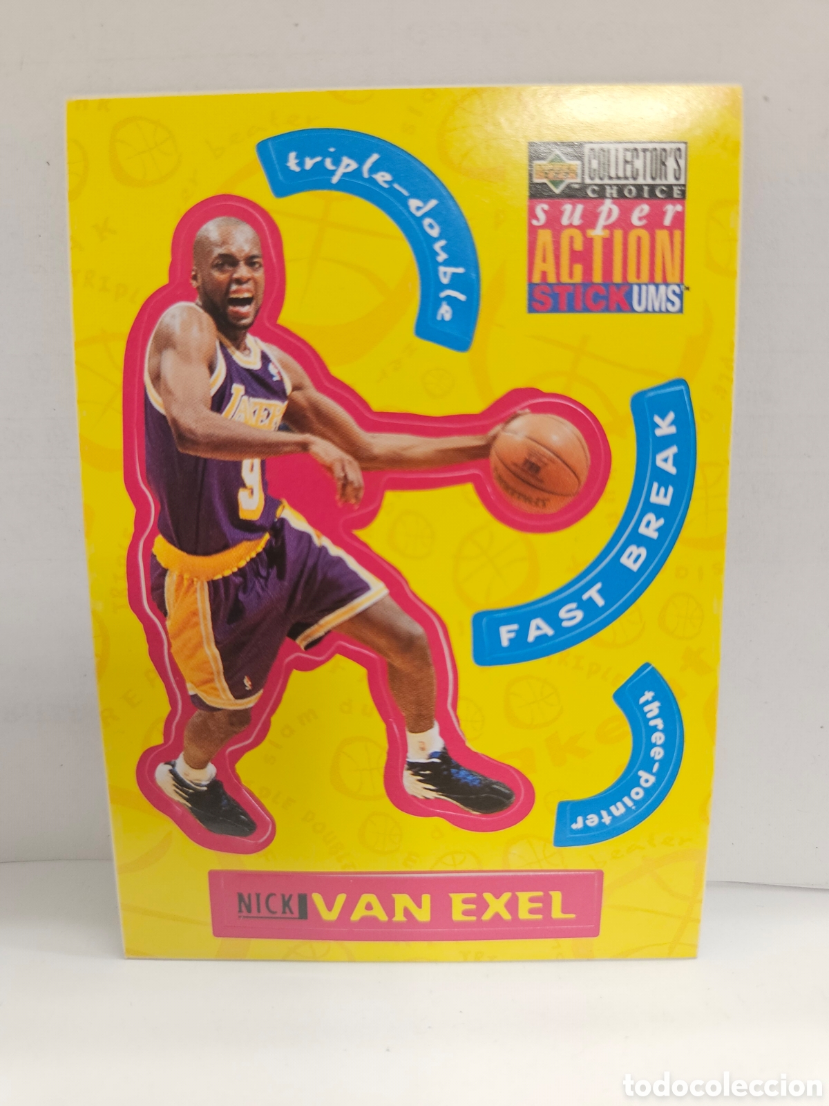 Coleccionismo deportivo: NICK VAN EXEL (LAKERS) - CROMO N&ordm; S13 - SUPER ACTION - NBA 1996 - UPPER DECK - NUNCA PEGADO.