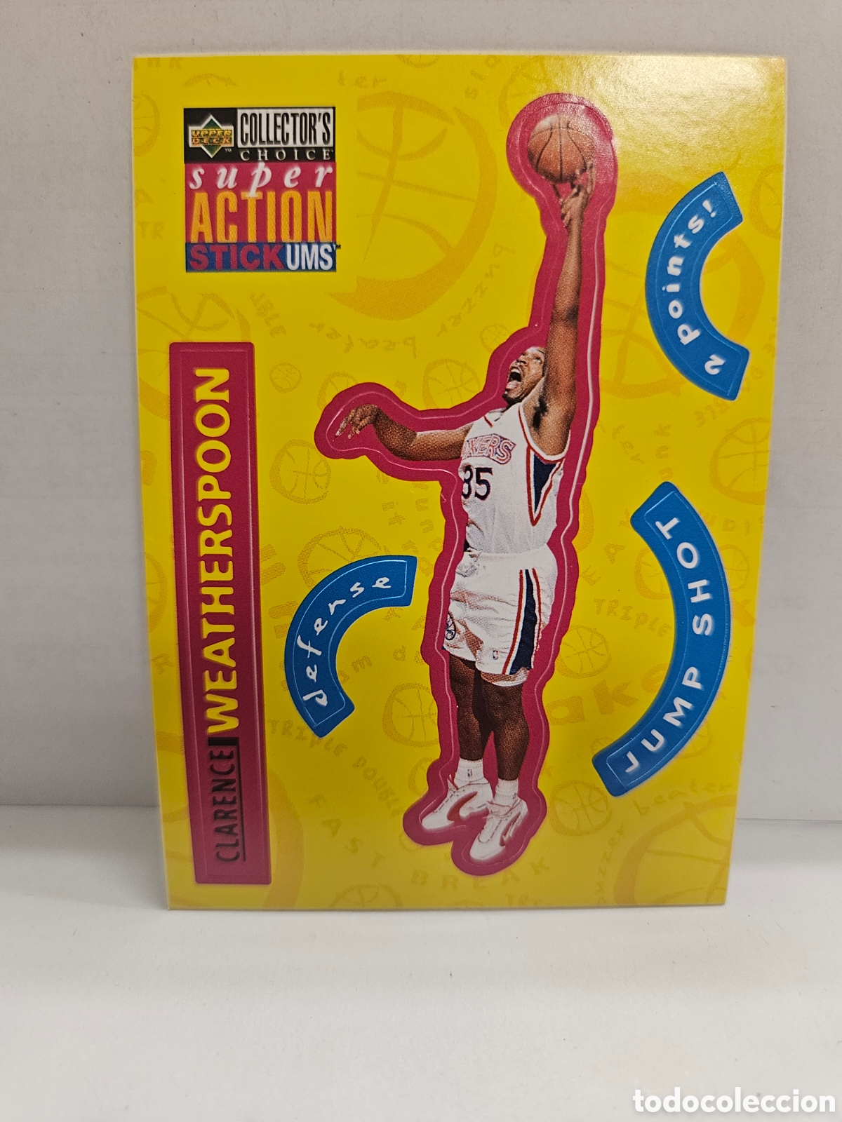Coleccionismo deportivo: CLARENCE WEATHERSPOON (76Ers) - CROMO N&ordm; S20 - SUPER ACTION