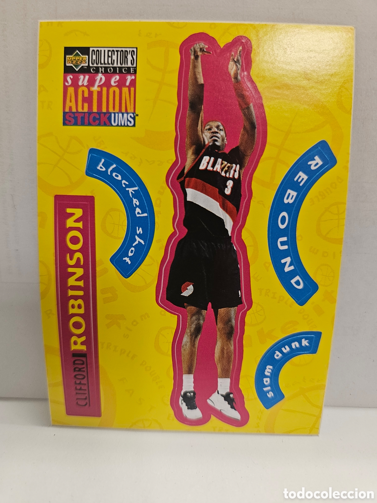 Coleccionismo deportivo: CLIFFORD ROBINSON (BLAZERS) - CROMO N&ordm; S 22 - SUPER ACTION