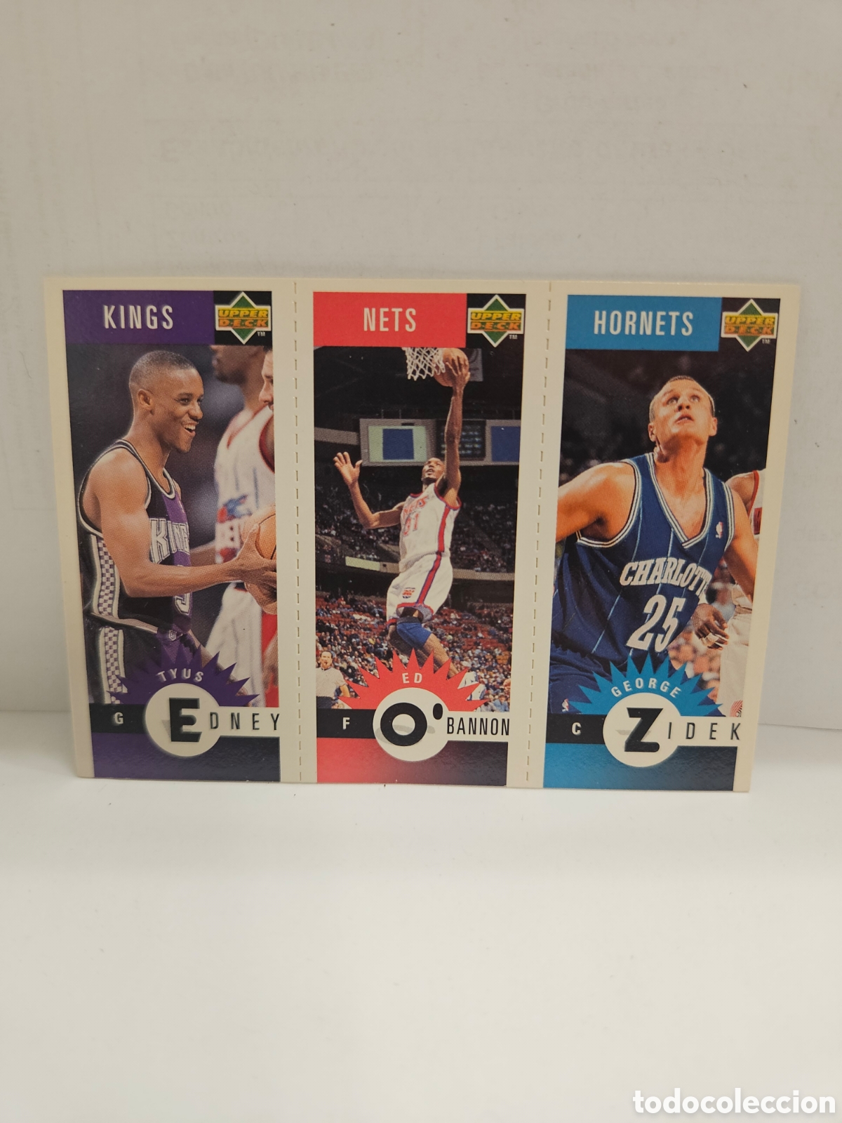 Coleccionismo deportivo: EDNEY O BANNON ZIDEK UPPER DECK BALONCESTO NBA 1996 M10 M53 M73