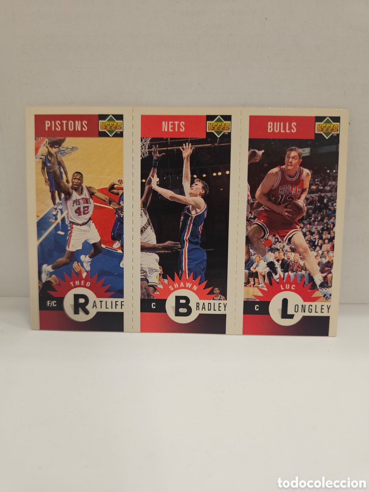 Coleccionismo deportivo: LONGLEY BRADLEY RATLIFF UPPER DECK BALONCESTO NBA 1996 M13 M52 M26