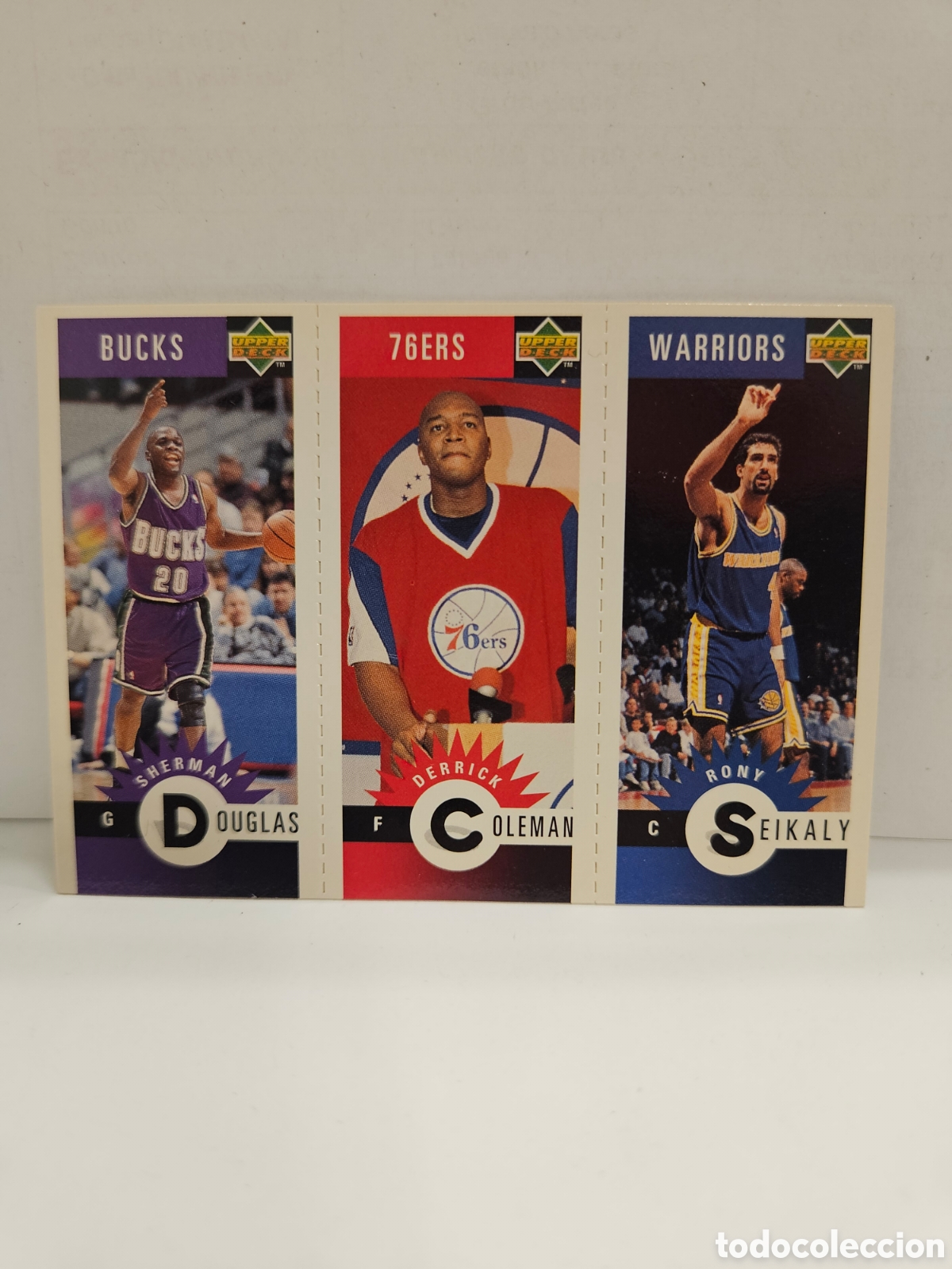 Coleccionismo deportivo: SEIKALY COLEMAN DOUGLAS UPPER DECK BALONCESTO NBA 1996 M28 M62 M45