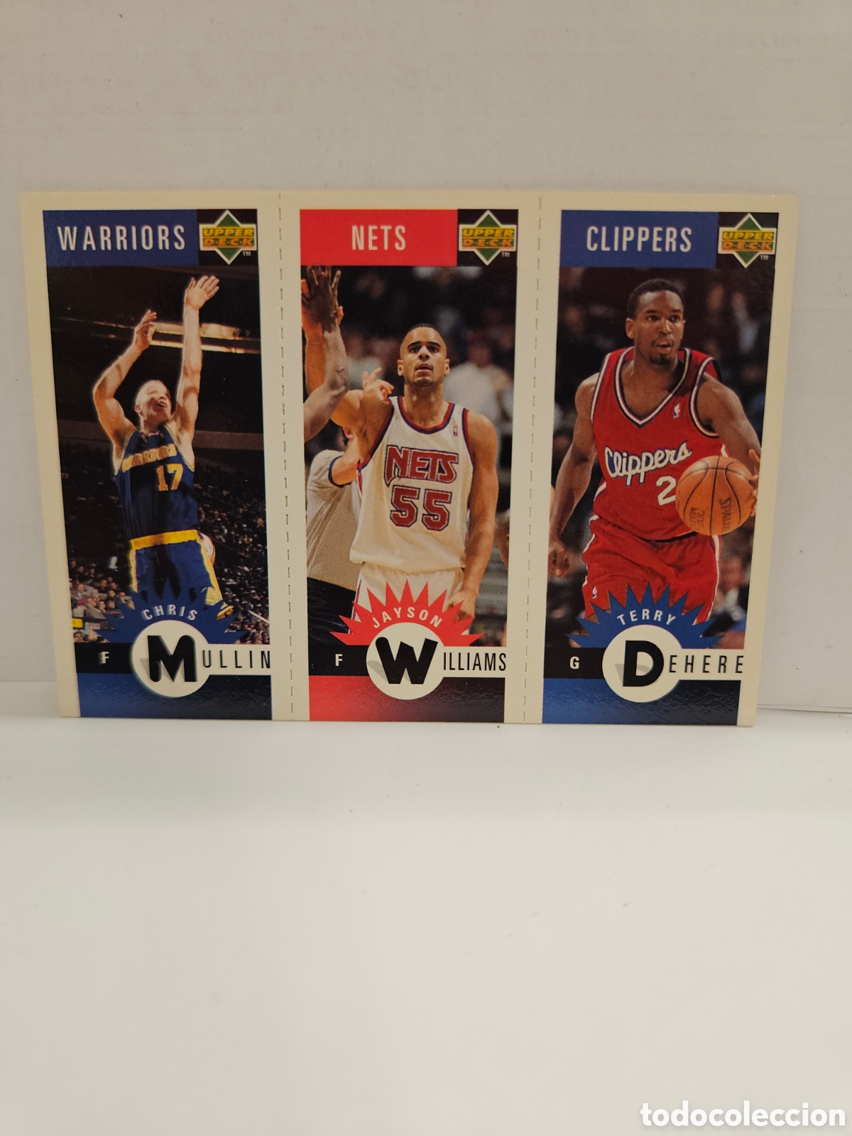 Coleccionismo deportivo: DEHERE WILLIAMS MULLIN UPPER DECK BALONCESTO NBA 1996 M27 M54 M38