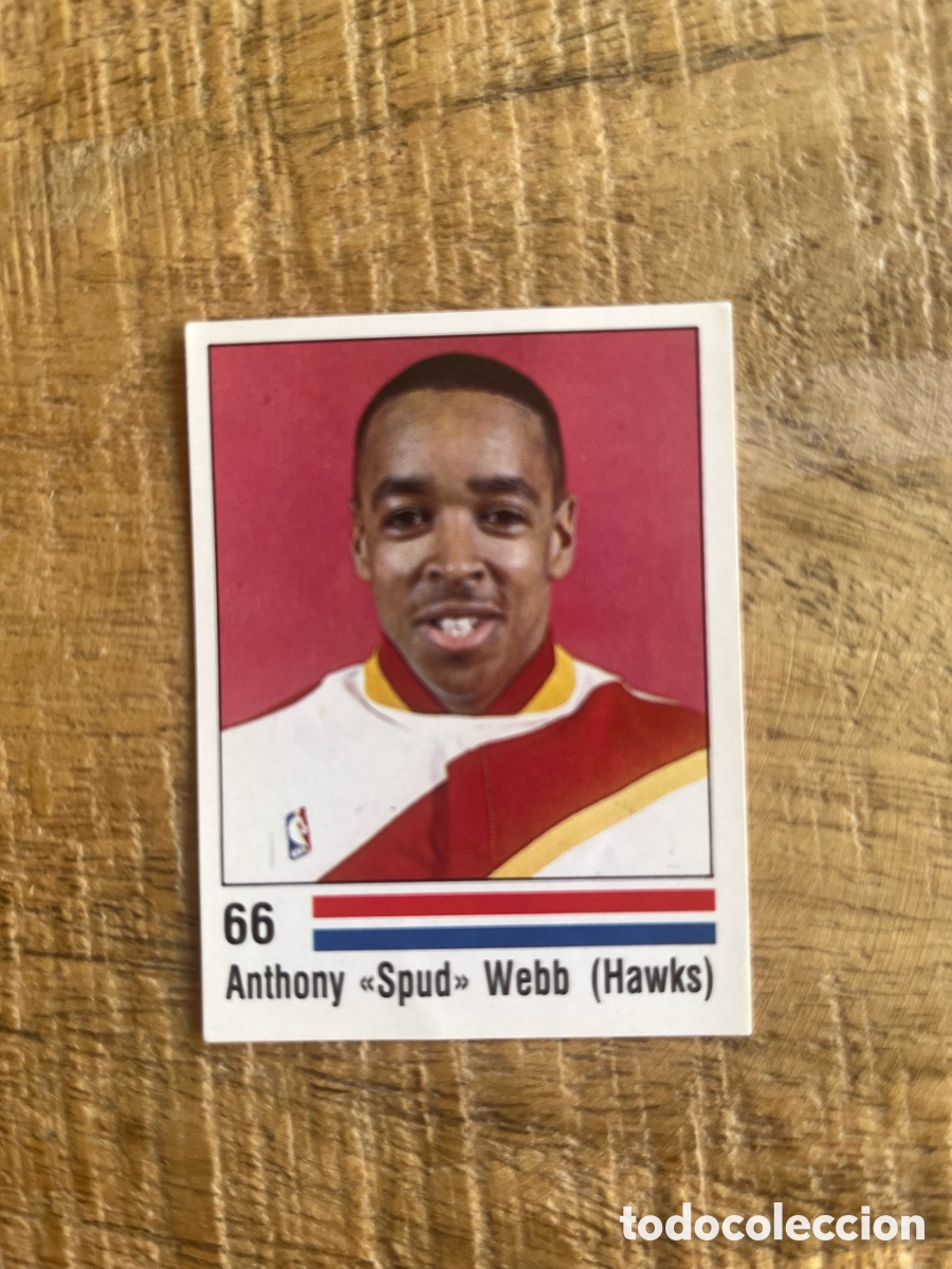 Coleccionismo deportivo: CROMO N&ordm; 66 SPUD WEBB (ATLANTA HAWKS) - PANINI BASKET NBA 89