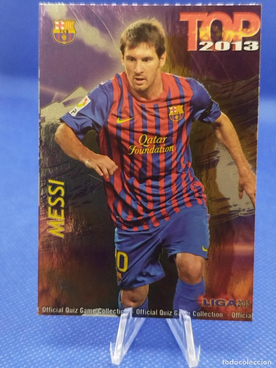 Coleccionismo deportivo: #595 LIONEL MESSI FC BARCELONA 2013 MUNDICROMO LAS FICHAS LA LIGA TOP 7 PURPLE