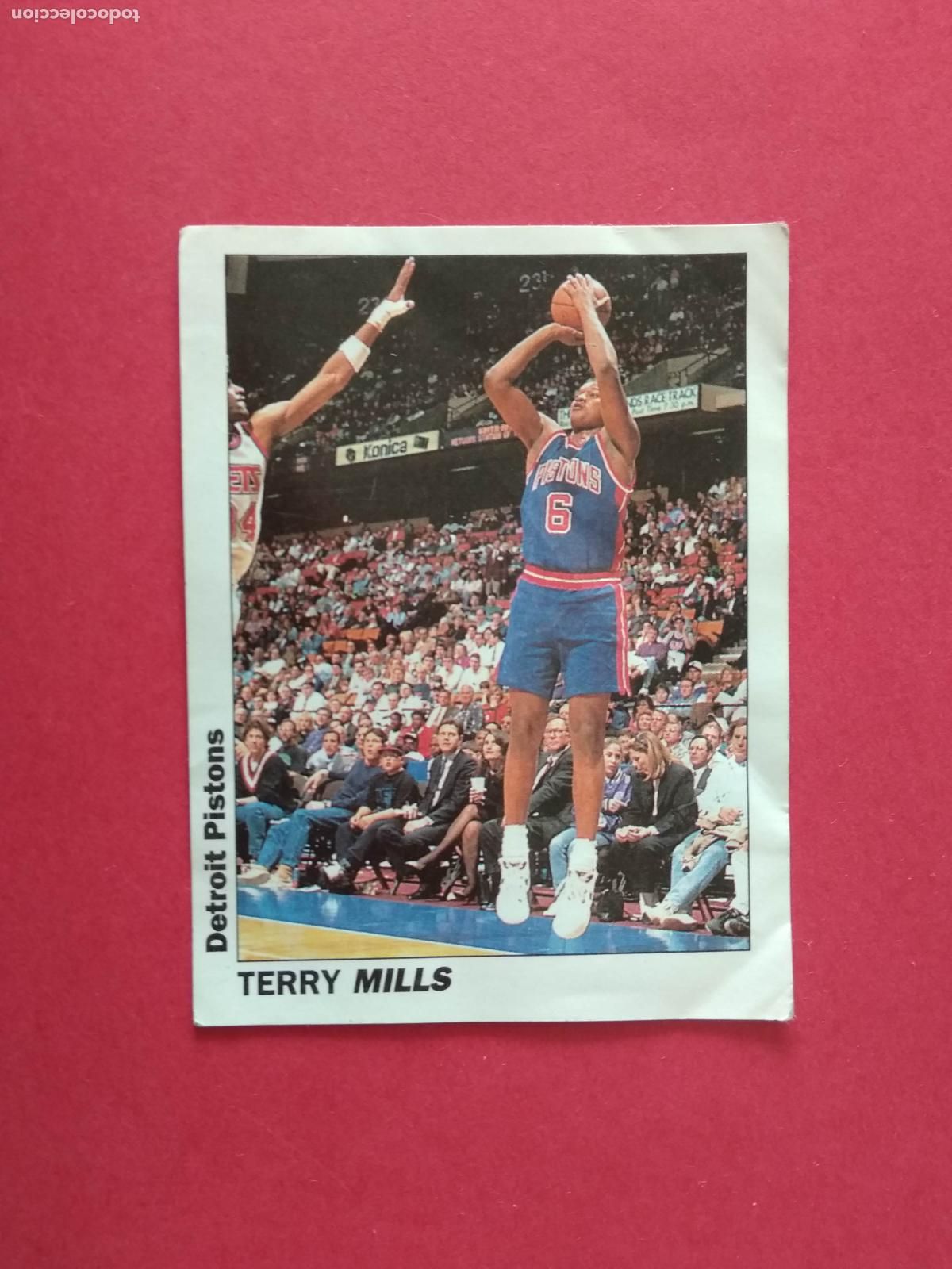 Coleccionismo deportivo: SERVICE LINE ITALY AMERICAN PRO BASKETBALL USA NBA 94 95 1994 1995 DETROIT PISTONS 99 TERRY MILLS