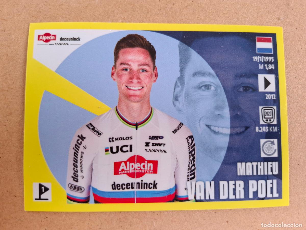 Coleccionismo deportivo: TOUR DE FRANCE 2024 - PANINI - 34 MATHIEU VAN DER POEL - ALPECIN ( NUNCA PEGADO ) - CP4