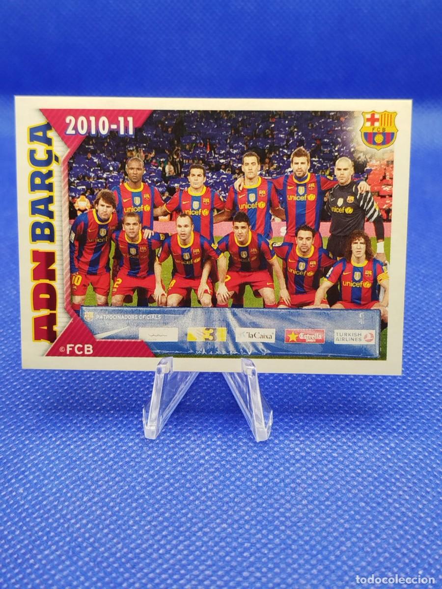 Coleccionismo deportivo: #172 LIONEL MESSI 2010 2011 PANINI FC BARCELONA OFICIAL 10 11 &rdquo;ADN BAR&Ccedil;A&rdquo; EQUIPO