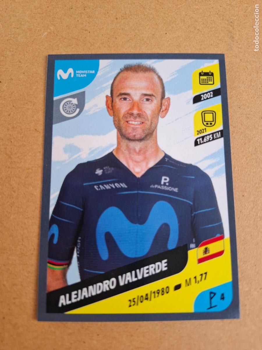 Coleccionismo deportivo: TOUR DE FRANCE 2022 - PANINI - 246 ALEJANDRO VALVERDE - MOVISTAR ( NUNCA PEGADO ) - CP4