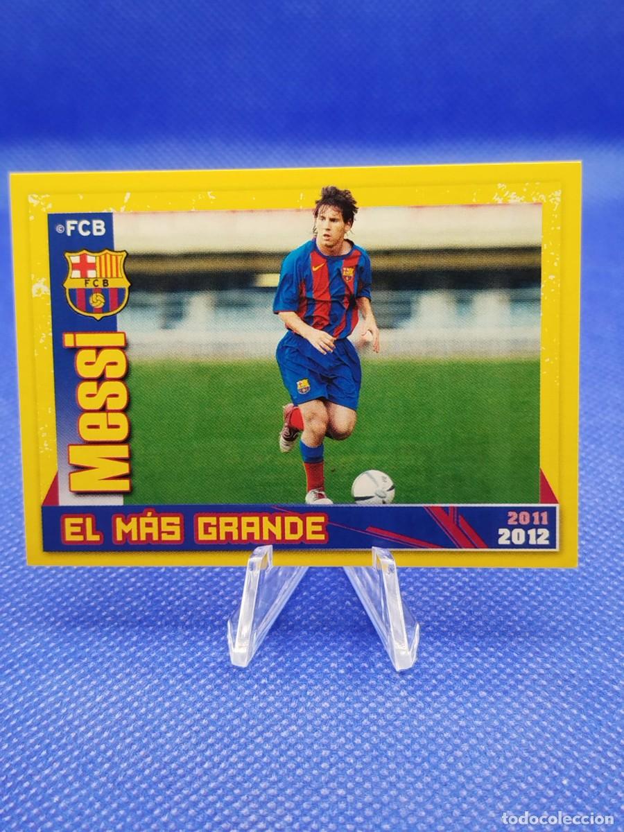 Coleccionismo deportivo: #141 LIONEL MESSI 2011 2012 PANINI FC BARCELONA OFICIAL 11 12 &rdquo;EL MAS GRANDE&rdquo;