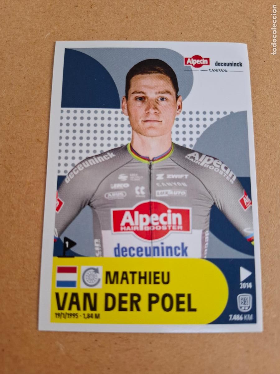 Coleccionismo deportivo: TOUR DE FRANCE 2025 - PANINI - 40 MATHIEU VAN DER POEL - ALPECIN ( NUNCA PEGADO ) - CP4