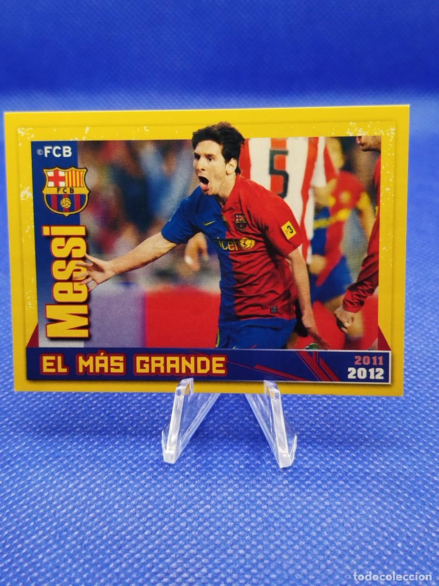 Coleccionismo deportivo: #142 LIONEL MESSI 2011 2012 PANINI FC BARCELONA OFICIAL 11 12 &rdquo;EL MAS GRANDE&rdquo;