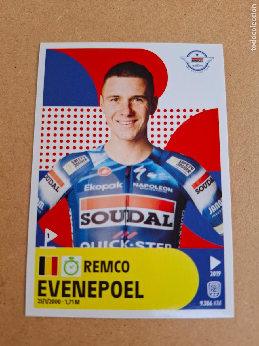 Coleccionismo deportivo: TOUR DE FRANCE 2025 - PANINI - 226 REMCO EVENEPOEL - SOUDAL QUICK STEP ( NUNCA PEGADO ) - CP4