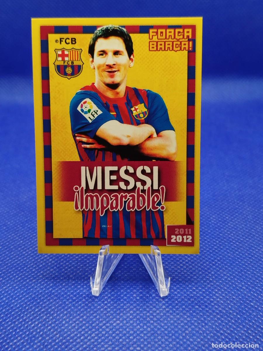 Coleccionismo deportivo: #139 LIONEL MESSI 2011 2012 PANINI FC BARCELONA OFICIAL 11 12 &rdquo;FOR&Ccedil;A BAR&Ccedil;A&rdquo;